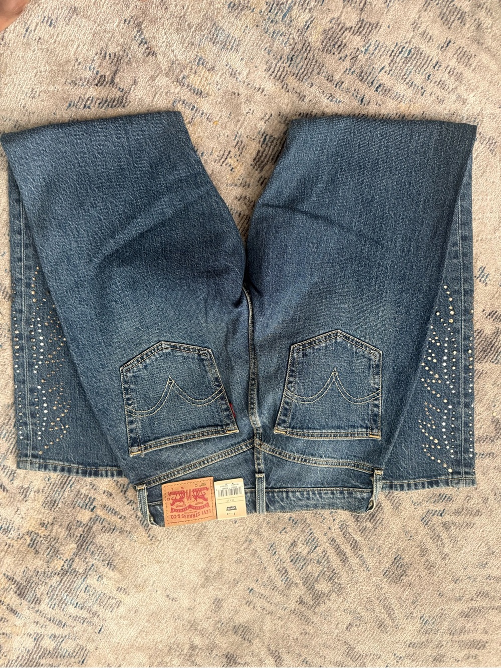 Levi's blue denim jacket with rear pockets - Picture 6 of 16